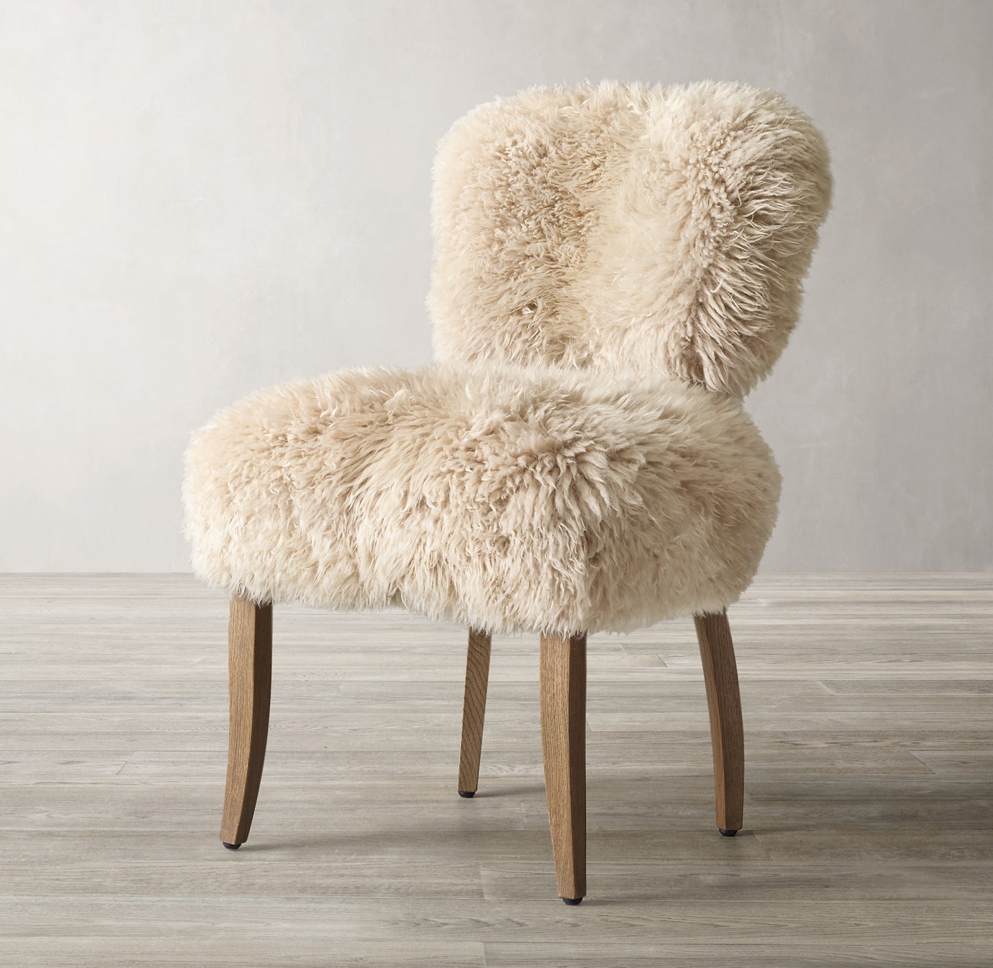 ADÈLE SHEEPSKIN DINING SIDE CHAIR