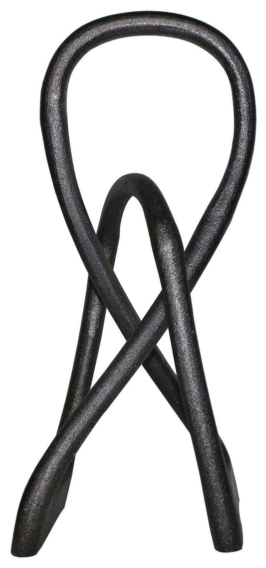 Black Twisted Metal Sculpture