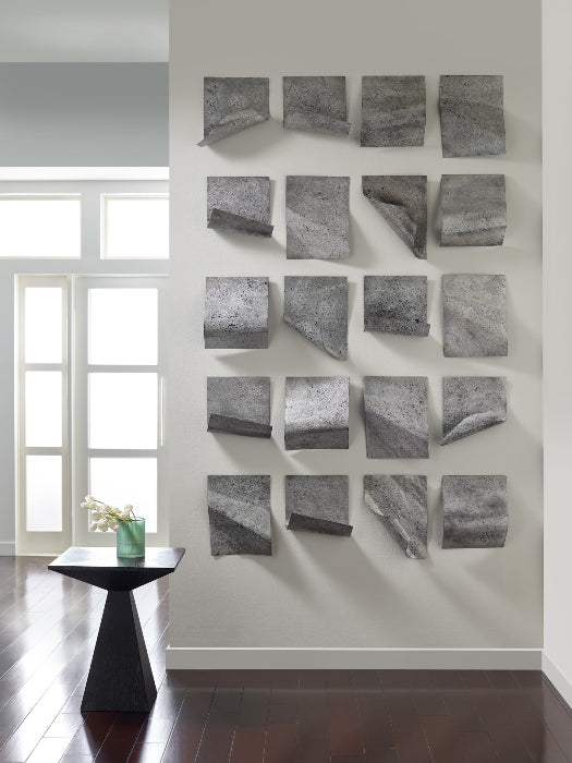 Silver Pages Wall Tile