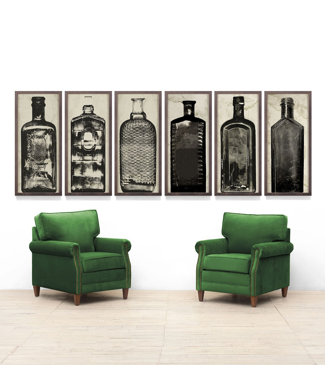 Copper River Bottles No. 3 Framed Artwork